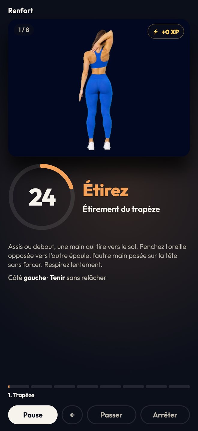 Une séance guidée dans Renfort : la vidéo de Mira, le chrono et la consigne
